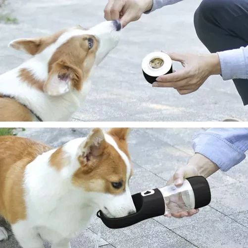 Пляшка-поїлка Purlov 21033 3-в-1 для собак і котів 🐶🐱 | Зображення 8