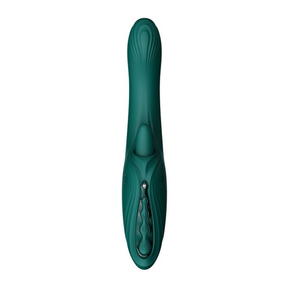 Вібратор-кролик Zalo Ares Turquoise Green | Зображення 1