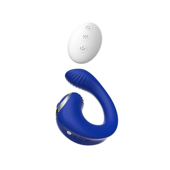 Вибратор для пар с дистанционным пультом Chisa Lust Ripple Meteor, синий Sex Aura | Зображення 2