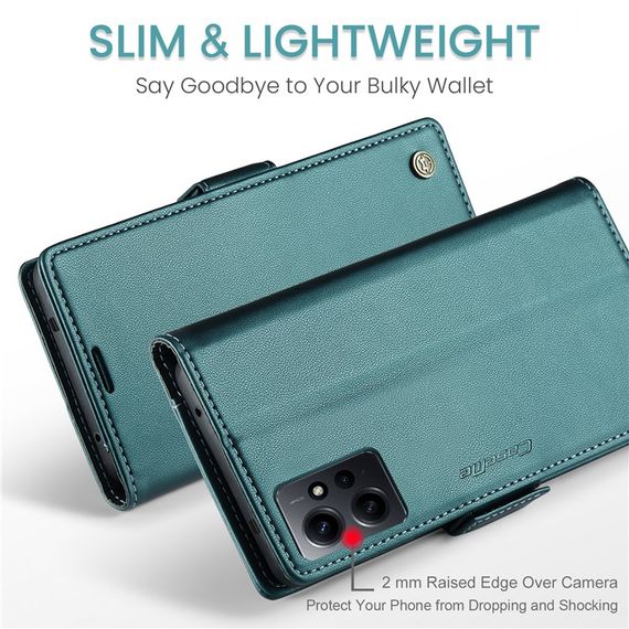 Шкіряний чохол-книжка Retro Case для Xiaomi Redmi 12 колір Зелений | Зображення 7