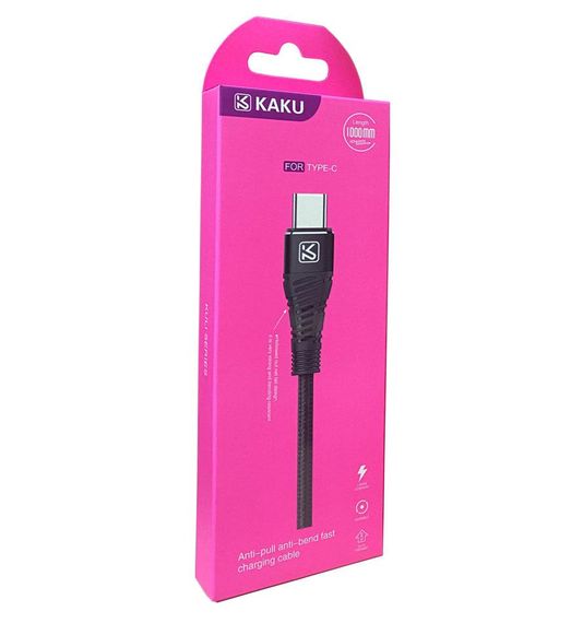 USB кабель Kaku KSC-298 USB - Type-C 1m - Black | Зображення 3