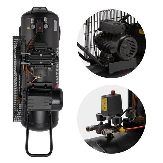 Компресор STROM, 100 л, 10 атм, 250 л/хв INTERTOOL PT-0012 | Зображення 4