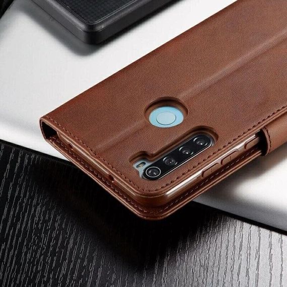 Чохол книжка iMeeke для Xiaomi Redmi Note 8T колір Коричневий | Зображення 6