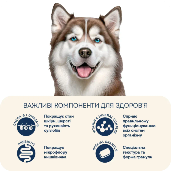 Гіпоалергенний сухий корм HOME FOOD Hypoallergenic для дорослих собак великих порід з фореллю та рисом, 10 кг | Зображення 3