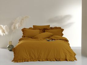 Постельное белье Limasso Stonewashed Exclusive Ranforse 200 х 220 см Hardal