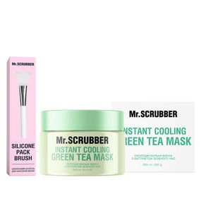 Охолоджувальна маска для обличчя Mr. Scrubber Instant Cooling Green Tea Mask (220 g)