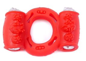 Эрекционное вибро кольцо BOSS Vibrating Cock Ring Double Red, BS6700036 sexstyle