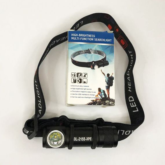 Світлодіодний ліхтарик налобний Police BL-2155-XPE | Водонепроникний ліхтарик Налобний KY-990 ліхтарик bailong | Зображення 3