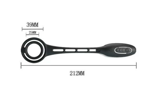 Ерекційне кільце з анальним вібростимулятором Pretty Love VIBRATION PENIS SLEEVE III Sex Aura | Зображення 9