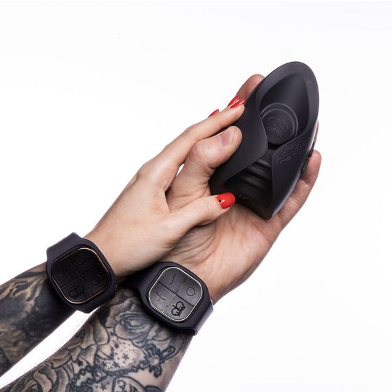 Іграшка для пар Hot Octopuss PULSE DUO LUX, пульсація+вібрація, використання без рук, 2 пульти | Зображення 3