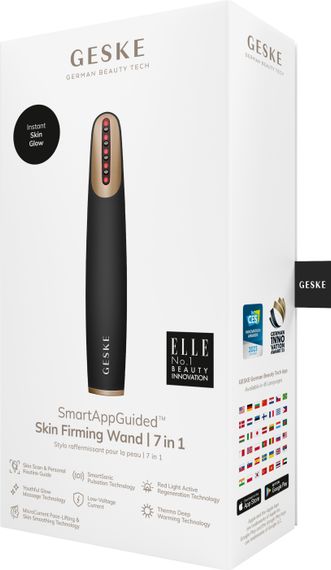 Пристрій для зміцнення і тонізації шкіри обличчя GESKE Skin Firming Wand 7в1 starlight, Сірий | Зображення 7