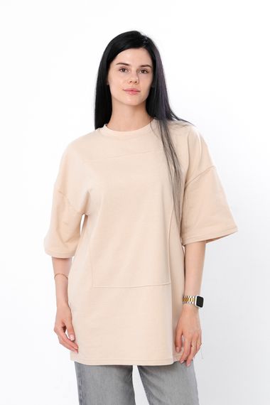 Футболка жіноча (оверсайз) Носи своє S/172 Бежевий (p-14541-164586) | Зображення 1
