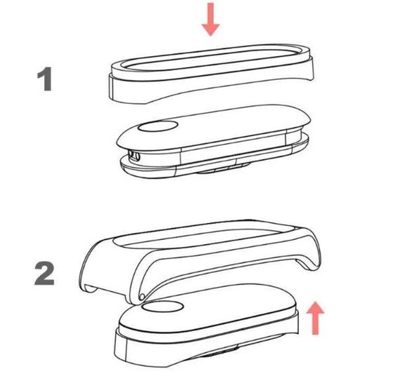 Кожаный ремешок Primo Mijobs для фитнес-браслета Xiaomi Mi Smart Band 6 - Brown&Silver | Зображення 2