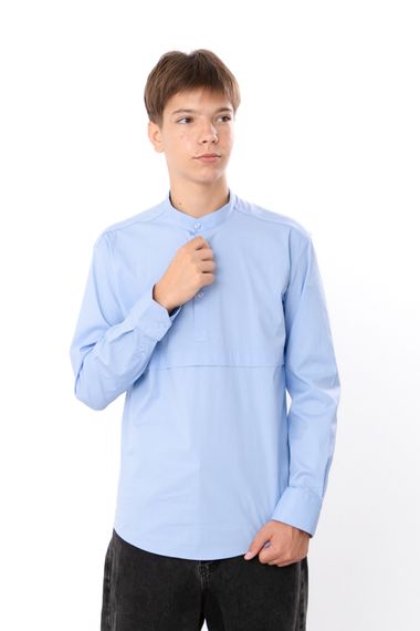 Сорочка для хлопчика (підліткова) Носи своє 170 Блакитний (p-17650-207515) | Зображення 2
