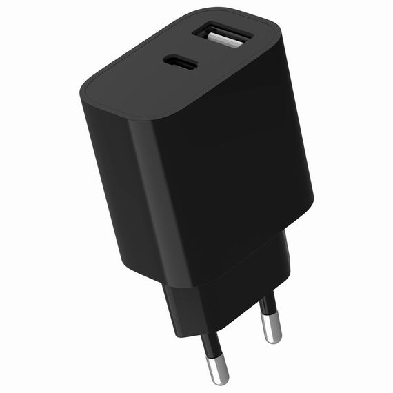 Мережевий зарядний пристрій Gembird TA-UC-2AC12-01-BK | Зображення 1