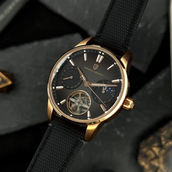 Чоловічий годинник Pagani Design PD-YS021 Black-Gold | Зображення 4