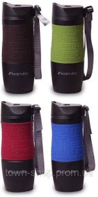 Термокружка Kamille Coffee 480мл с ремешком, нержавеющая сталь KM-2067