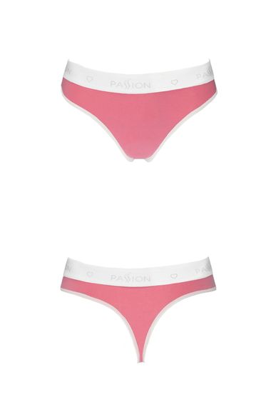 Спортивные хлопковые трусики-стринги Passion PS007 PANTIES, Розовый, M, M | Зображення 4