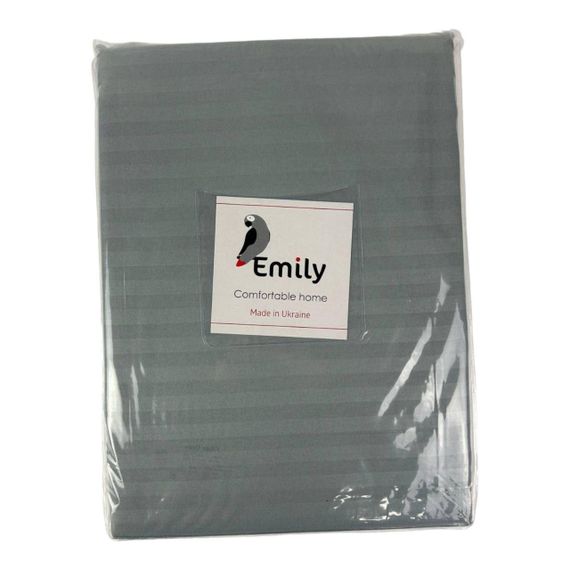 Комплект постільної білизни Emily Fiber Grey Stripe мікрофібра євро 200х220 см сірий (94193732) | Зображення 9