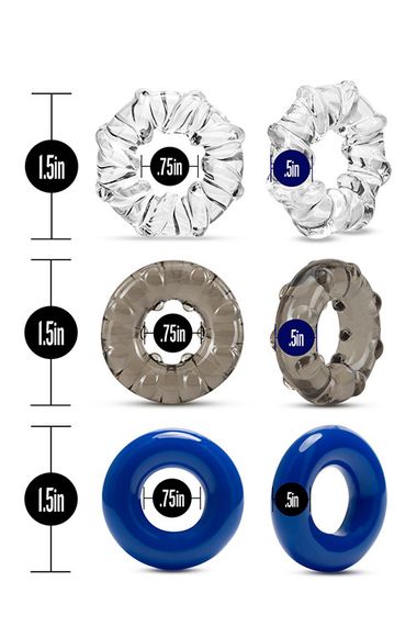 Набір ерекційних кілець STAY HARD TRIPLE STRETCH sexstyle | Зображення 3