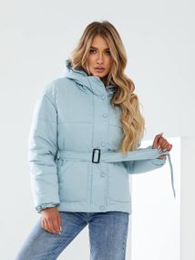 Куртка з поясом, арт. 332, блакитний