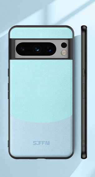 Google Pixel 9 Pro чохол Leather голубий