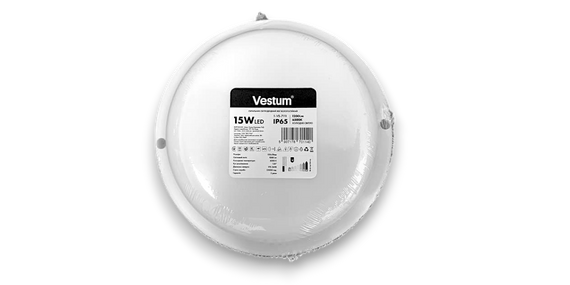 Світлодіодний світильник ЖКГ LED S 15W коло 6500K 220V Vestum 1-VS-7111