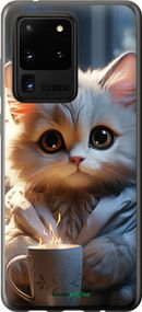 Чохол на Samsung Galaxy S20 Ultra Білий кіт "5646u-1831-2448"