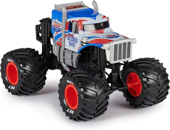 Монстр-трак Spin Master Monster Jam Lucas Stabilizer 1:24 з кузовом у стилі вантажівки Peterbilt | Зображення 1