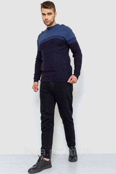 Светр чоловічий, колір темно-синій, розміри M, L, XL, L, XXL FA_008226 | Зображення 1