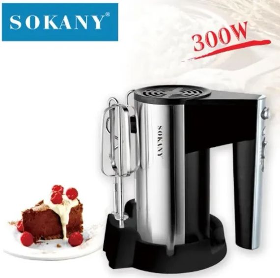 Ручний міксер Sokany CX-6629-2 300Вт, кухонний міксер | Зображення 2