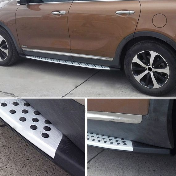 Бокові пороги BMW style (2 шт) для Kia Sorento UM 2015-2020 рр | Зображення 2