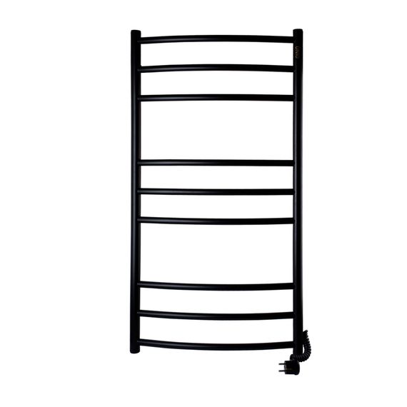 Рушникосушарка UNIO LDE ER 1000-500-9 BLK Драбинка Дуга Еліт чорна (21557)