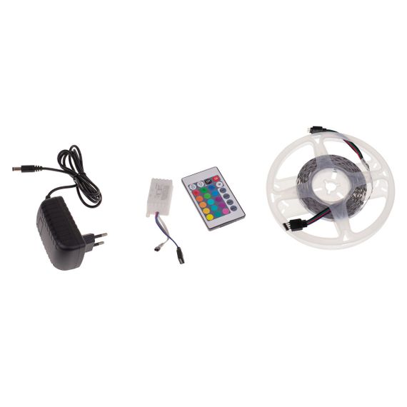 Цветная LED лента с пультом Smart 12V 4W 2835 RGB IP20 5m (BY-073/54) | Зображення 1