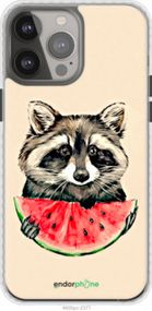 Чохол на iPhone 13 Pro Max Єнотик з кавуном "4605pm-2371-2448"