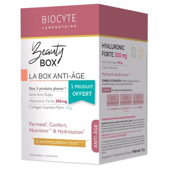Комплекс для кожи Biocyte Beauty Box La Box Anti-Age 30 gel + 30 caps + 10 sticks
