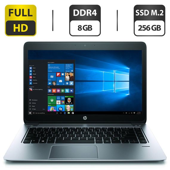 Ультрабук Б-класс HP EliteBook Folio 1040 G3 / 14" (1920x1080) IPS / Intel Core i7-6600U (2 (4) ядра по 2.6 - 3.4 GHz) / 8 GB DDR4 / 256 GB SSD M.2 / Intel HD Graphics 520 / HDMI б/у