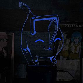 Акриловый светильник-ночник Chainsaw Man 2 синий tty-n002291