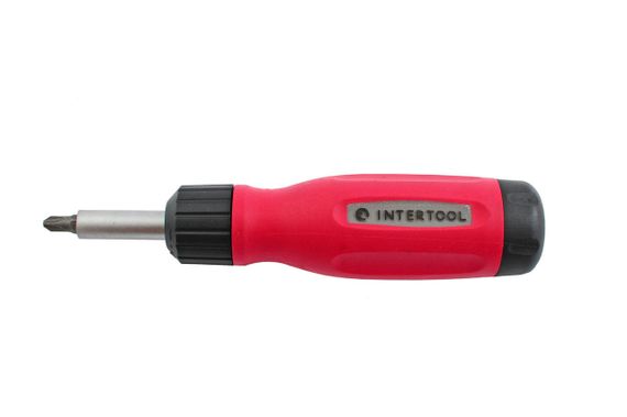 Отвертка Intertool - реверсивная 12 ед. (VT-1003)