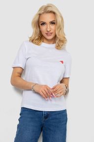 Футболка женская с принтом  -уценка, цвет белый, 238R57482-U-9