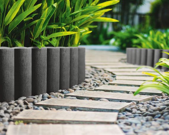 Газонное ограждение Cellfast STANDARD 2.3 м серый 4 элемента 34-044 | Зображення 1