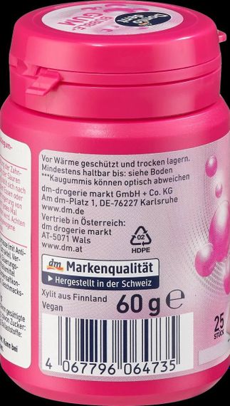 Dontodent Жувальна гумка для догляду за зубами смак солодко-фруктовий, без аспартаму та без цукру, 25 шт., Німеччина | Зображення 3