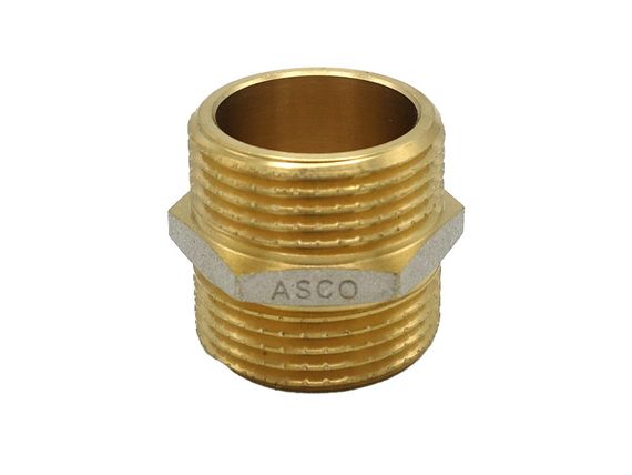Ніпель 3/4" ЗЗ нікель. з проточкою ASCO 1/150 | Зображення 2