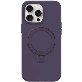 Чохол Silicone Case Full Protective NO LOGO with Ring для Apple iPhone 13 Pro Max (6.7") Purple