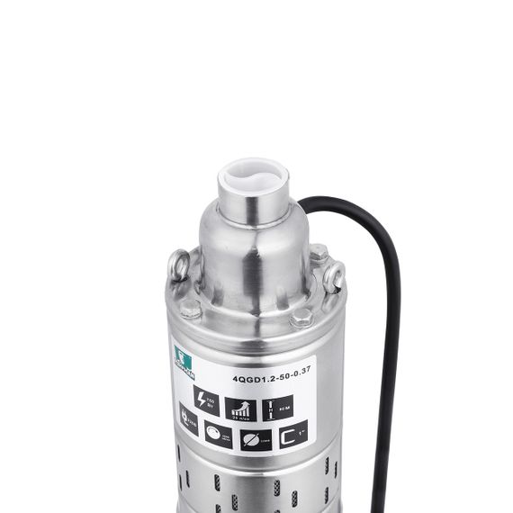 Насос глибинний шнековий Pumpman 4QGD1.2-50-0.37 кВт Нmax 80 м Qmax 1,5 куб.м 370 Вт | Зображення 3