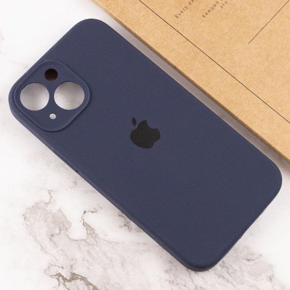 Чохол Silicone Case Full Camera Protective (AA) для Apple iPhone 15 Plus (6.7") Темно-синій / Midnight blue | Зображення 3