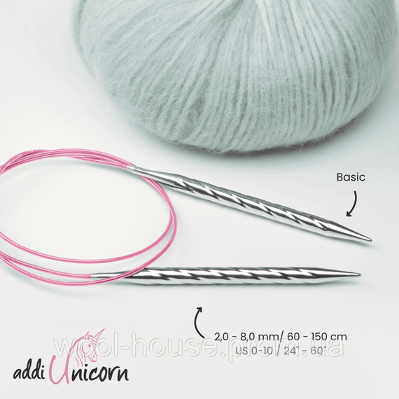 Спиці кругові Addi Unicorn, 100 см | Зображення 1