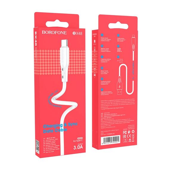 Кабель для зарядки телефона. USB Borofone BX48 Type-C | Зображення 5
