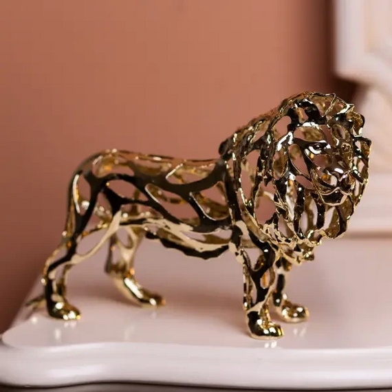 Декоративная фигурка Lion 29х11х20 см металлическая HP-7-14 | Зображення 1