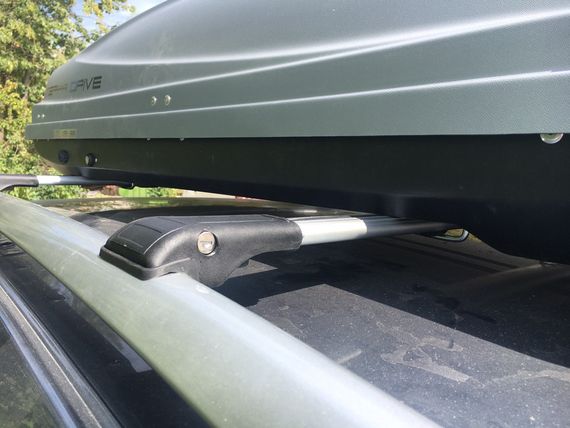 Перемички на рейлінги під ключ WingBar V1 (2 шт) Чорний для Peugeot Partner Tepee 2008-2018рр | Зображення 1